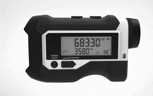 瞬時に距離計測可能！ゴルフに大活躍！ 打つべき距離を計測